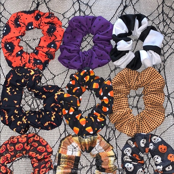 Fall / Halloween Scrunchie Set - Picture 2 of 3